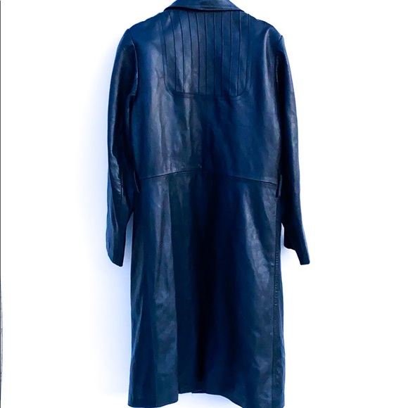 Vintage Revuelta trench Leather Jacket - Picture 4 of 10